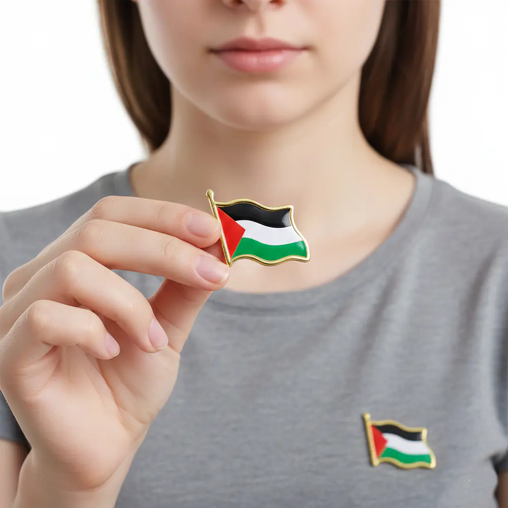 Pin Bandera De Palestina Metal Esmaltado