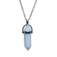 Collar Piedra Punta Cuarzo Blanco + Cadena Acero - Miniatura 2