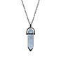 Collar Piedra Punta Cuarzo Cristal + Cadena Acero - Miniatura 2