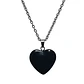 Collar Piedra Corazon Onix + Cadena Acero - Miniatura 3