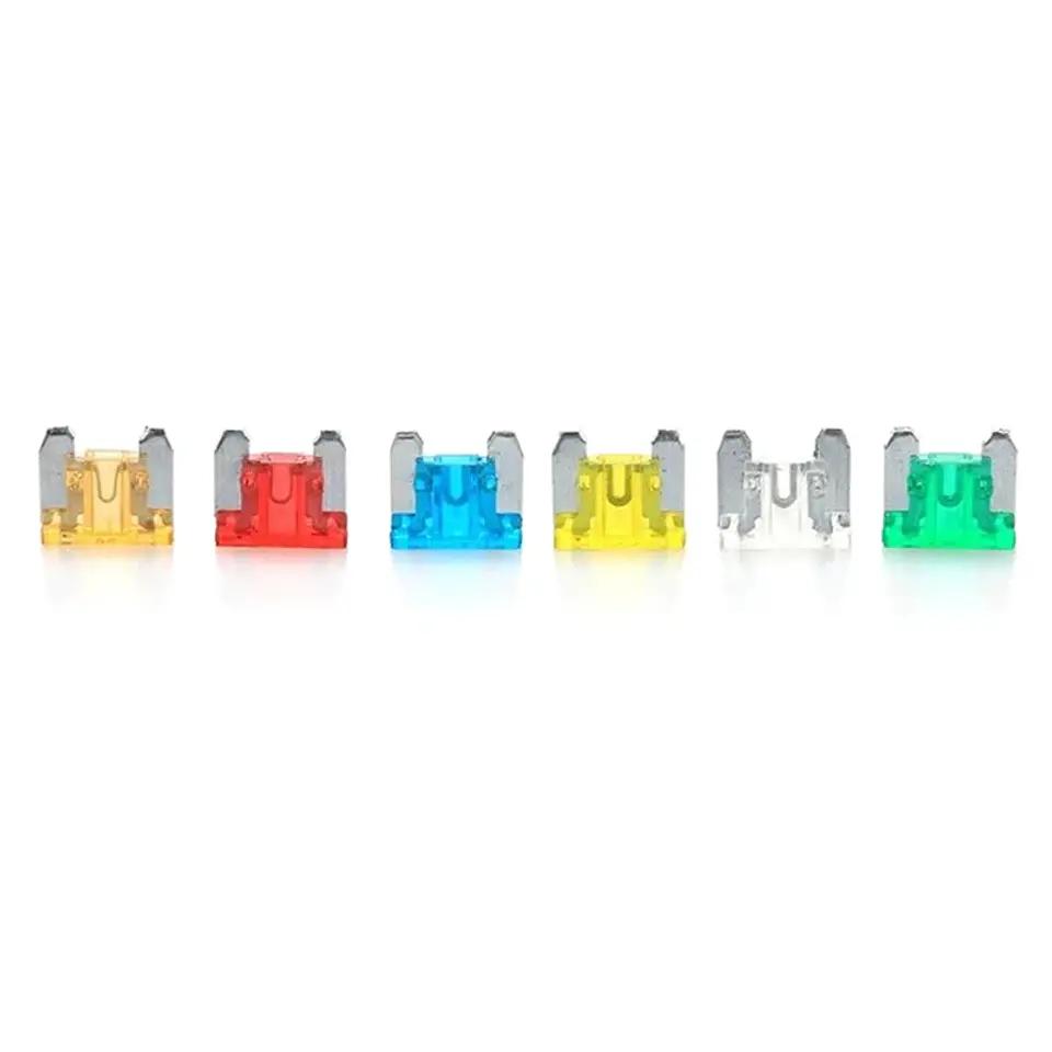 Kit 24 Fusibles Automotriz Perfil Bajo Micro/Mini 5A-20A 1