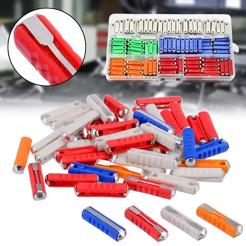 Kit Fusibles Continentales Europeos Torpedo 5A-25A (25x6mm) hasta 200 Unidades
