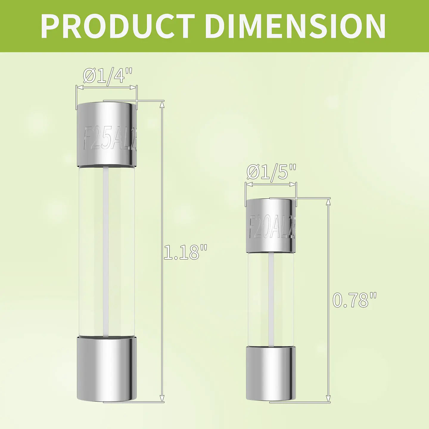 Kit 360 Fusibles de Vidrio Fusión Rápida 0.5A-25A (5x20mm y 6x30mm) 3