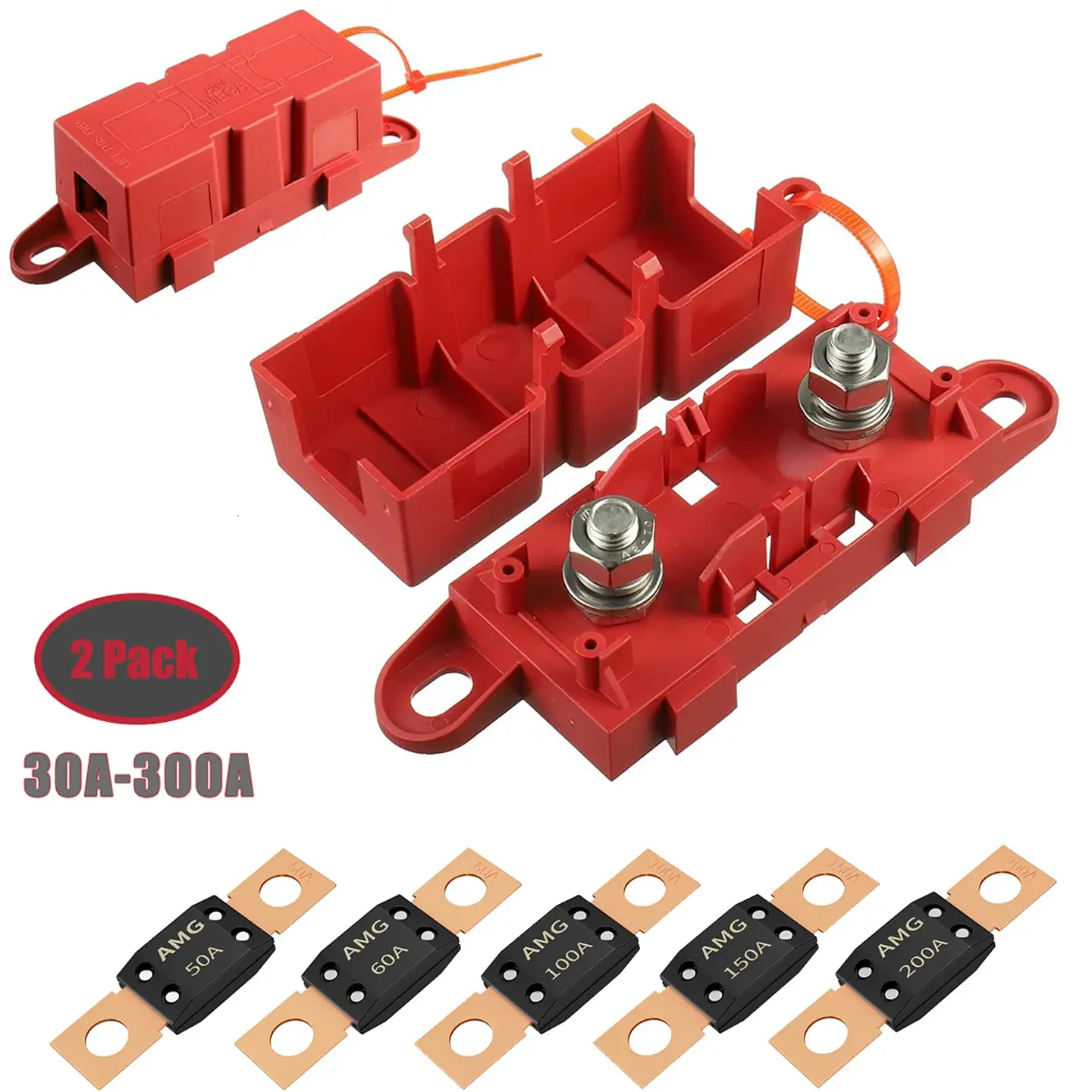 Portafusible MEGA/ANL Tipo Perno 80A-300A - Automotriz y Naval 1