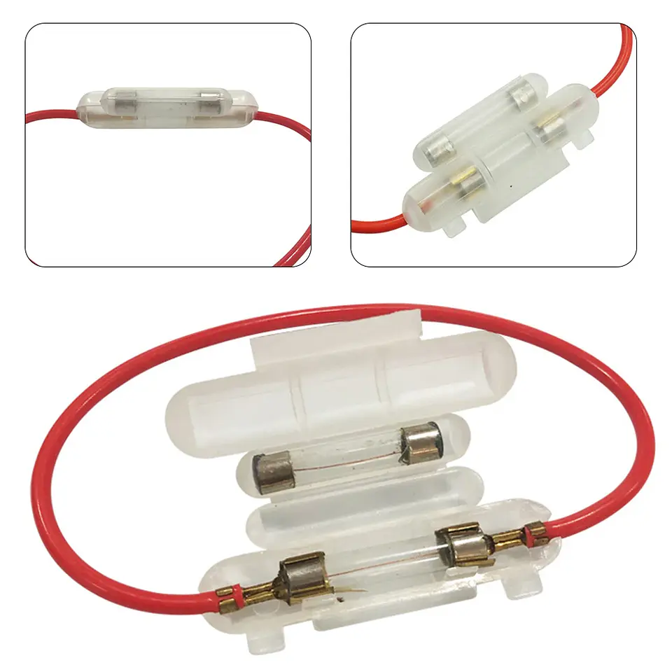 Portafusible Doble Línea para Scooter y Moto - Cable 230mm 9