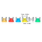 Kit 24 Fusibles Mini de Cuchilla Perfil Bajo 5A-30A - Surtido Automotriz - Miniatura 13