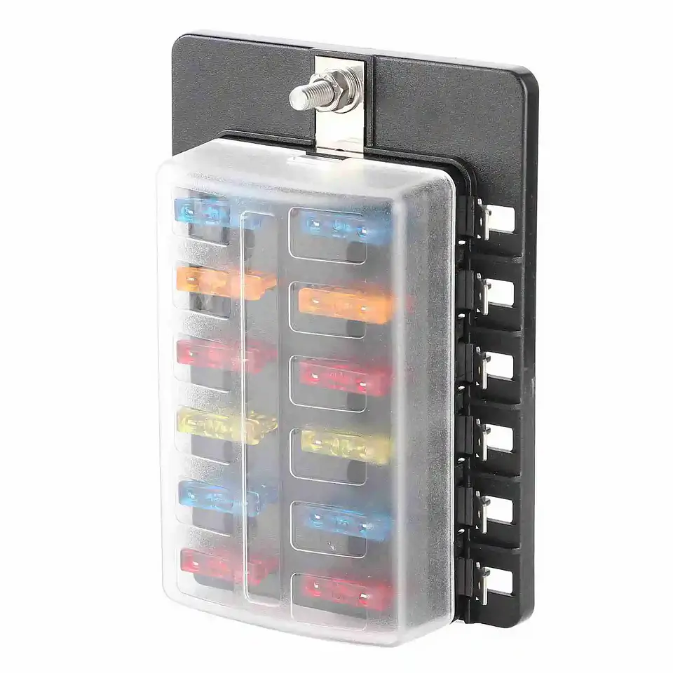 Kit Portafusible 12 Vías con Indicador LED — Naval/Automotriz 2