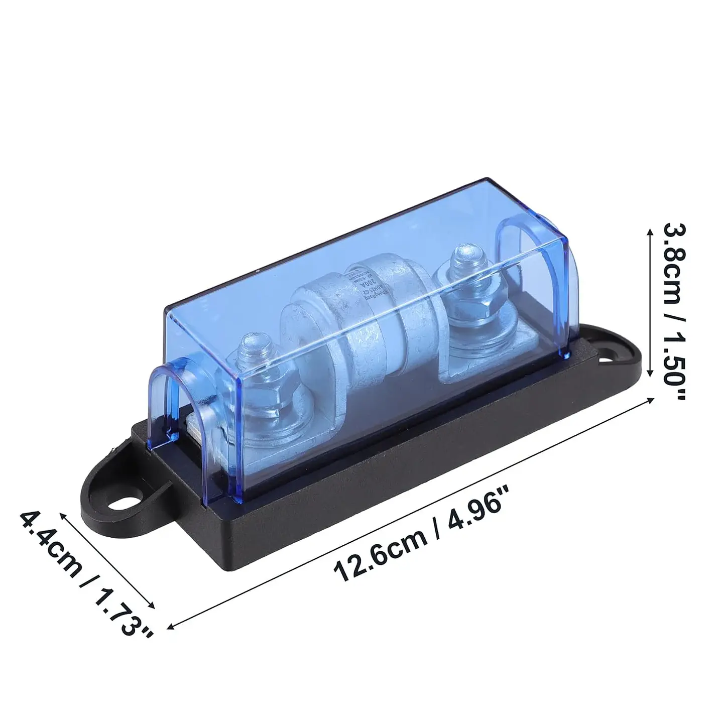Fusible Clase T con Bloque Portafusible 150V-250V DC — Inversores/Solar/Naval 5