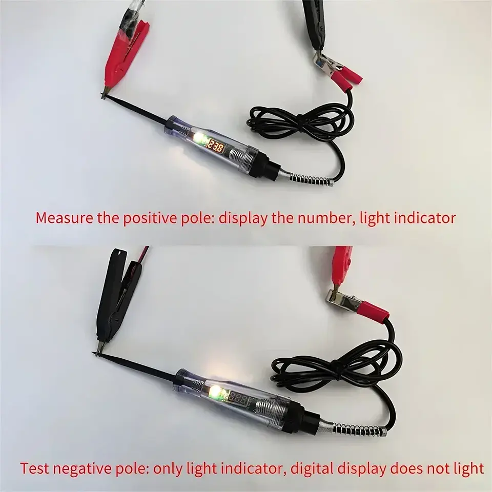 Sonda Probadora de Voltaje y Circuito 6V/12V/24V 9