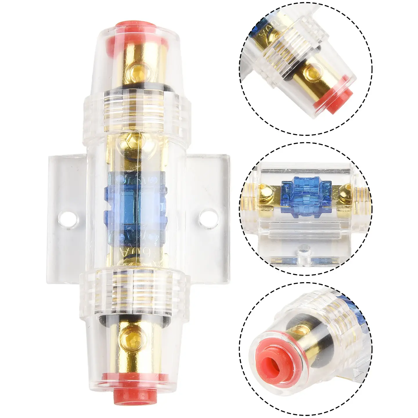Portafusible Reiniciable para Audio Automotriz — Disyuntor DC 6