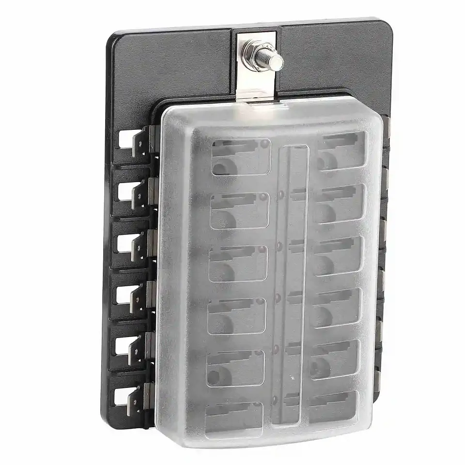 Kit Portafusible 12 Vías con Indicador LED — Naval/Automotriz 13