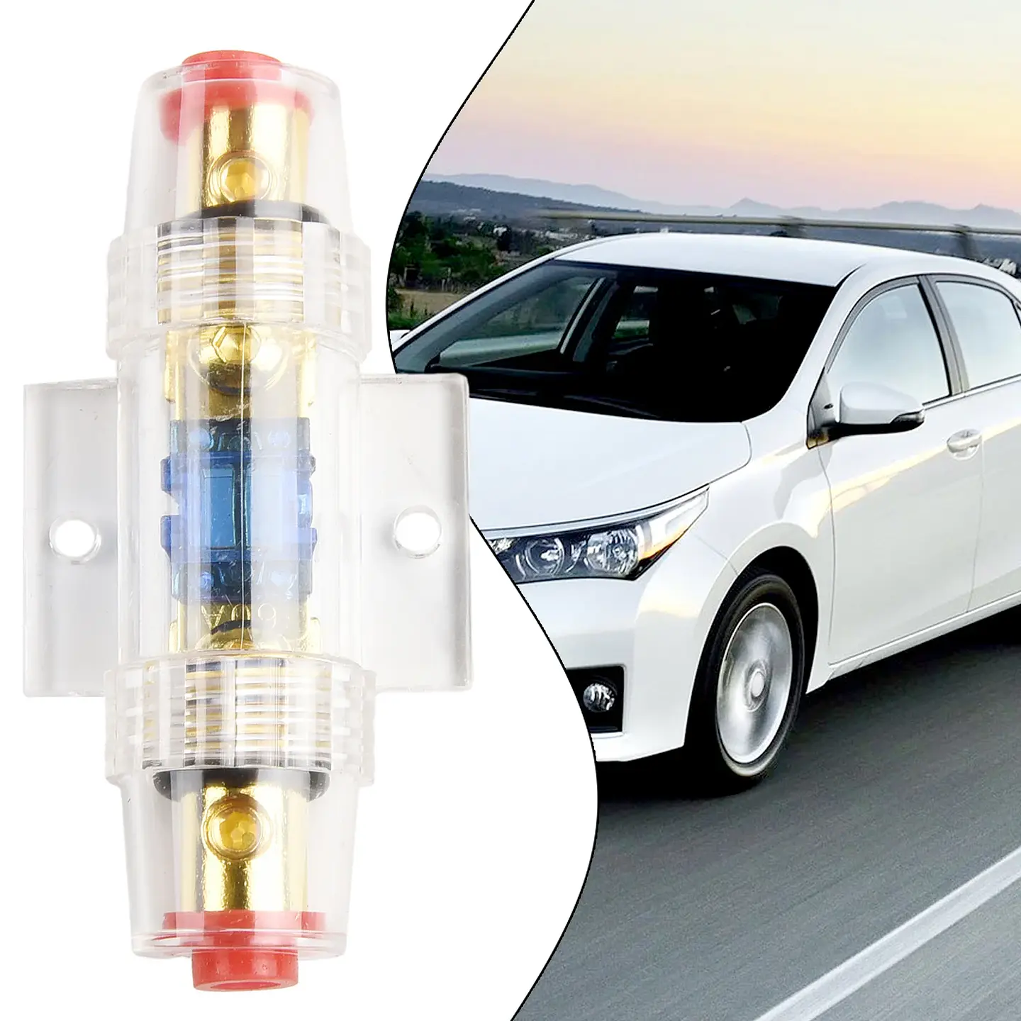 Portafusible Reiniciable para Audio Automotriz — Disyuntor DC 8