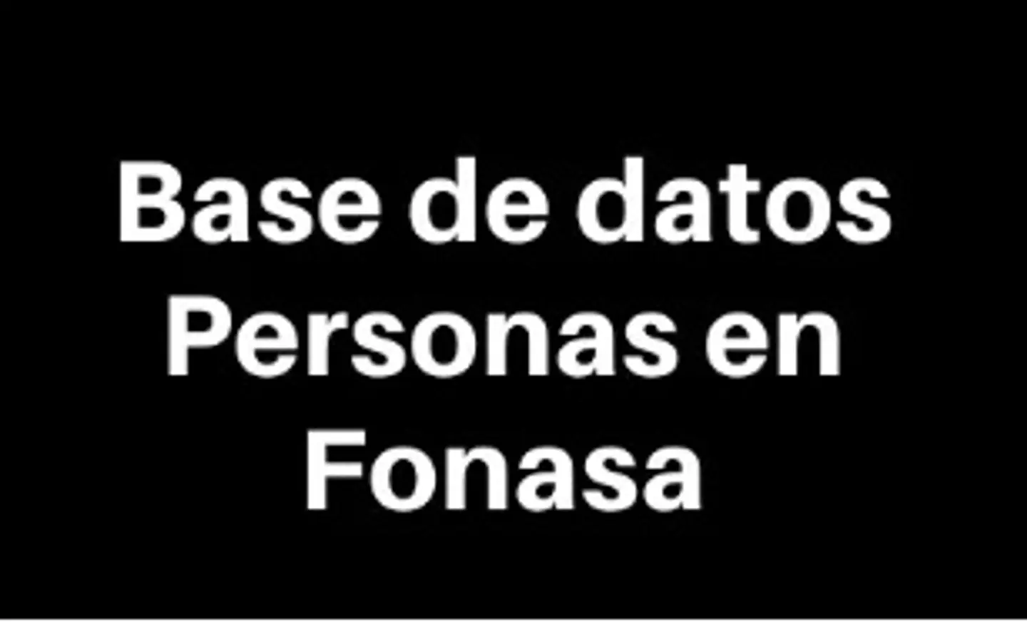 Base Fonasa. 4000 contactos 1