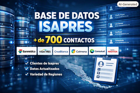 BBDD fonasa y varias isapres 717 contactos