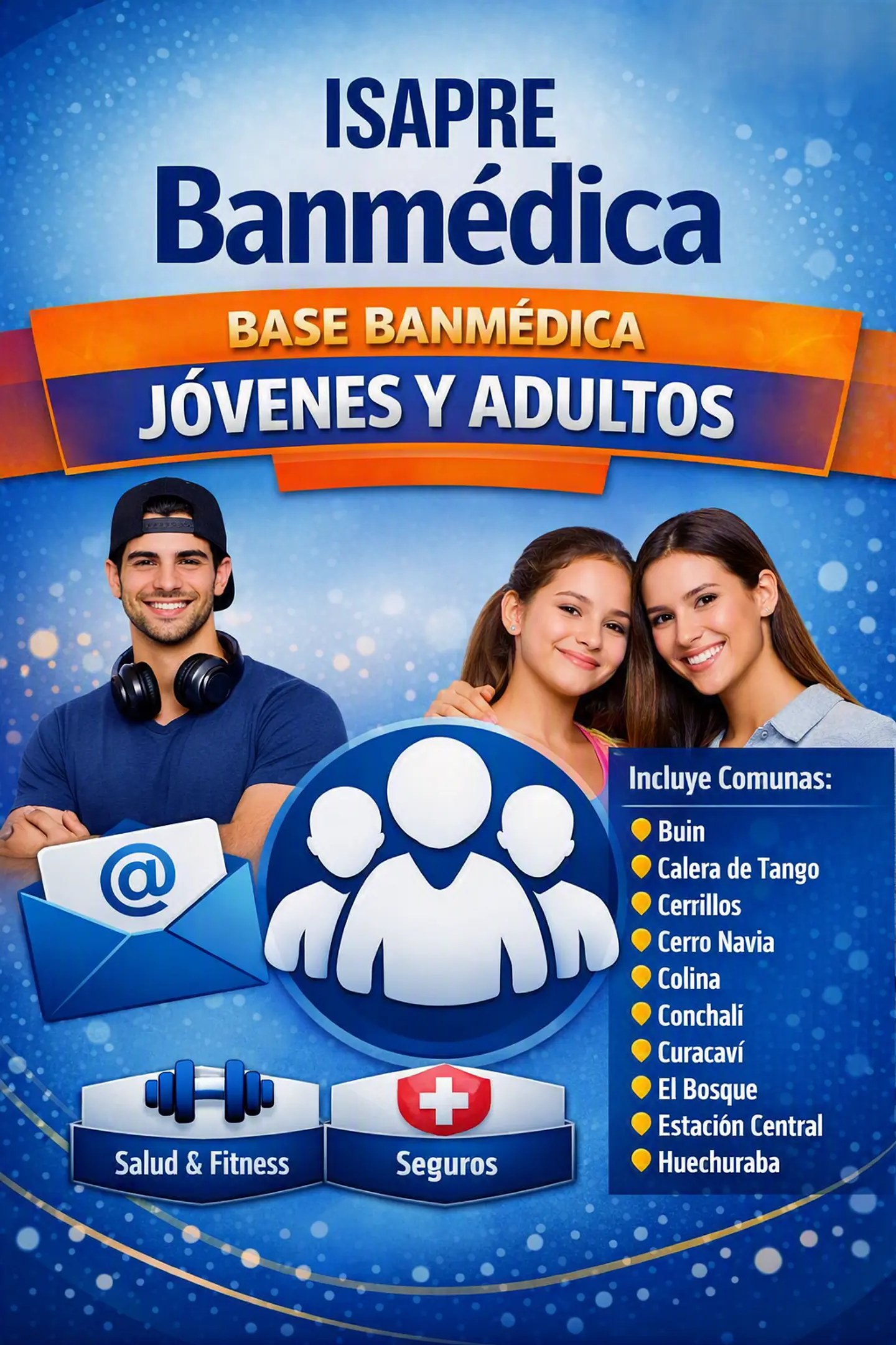 BBDD ISAPRE BANMÉDICA –base mixta de jóvenes y adultos - 1500 contactos 1