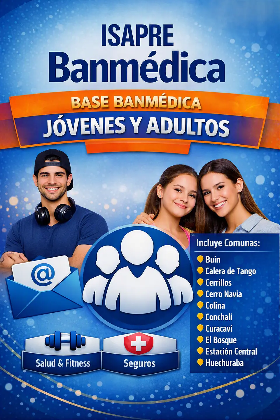 BBDD ISAPRE BANMÉDICA –base mixta de jóvenes y adultos - 1500 contactos 1