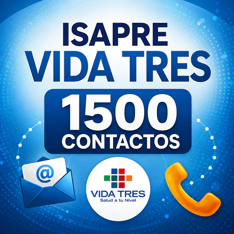 BBDD Vida Tres – 1.500 Contactos