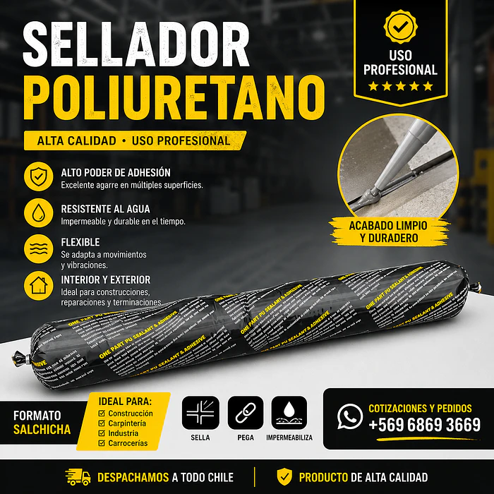 Sellador Poliuretano 600ML (Pate)