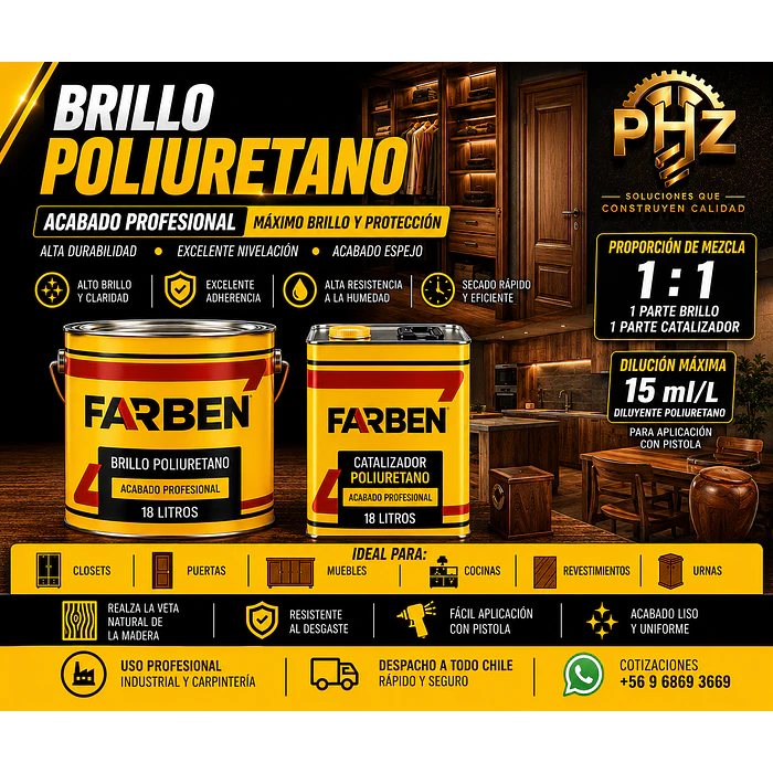 Brillo Poliuretano Farben