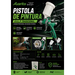 Pistola de Pintura Auarita  898-2 Tecnología  LVLP