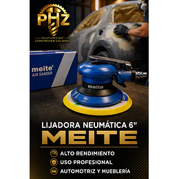 Lijadora Neumática Orbital Meite 6″ con Velocidad Regulable