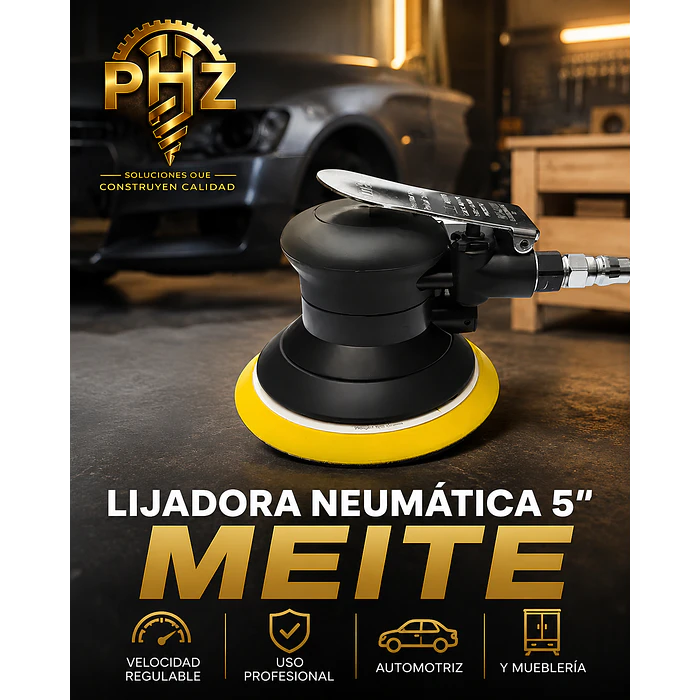 Lijadora Neumática Orbital Meite 5″ | Velocidad RegulableRegulable