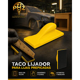 Taco Lijador Ergonómico 70 × 198 mm con Velcro para Lija Cubo