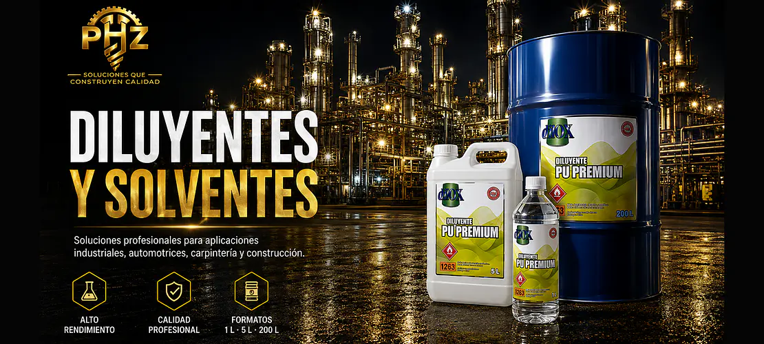 🛢️ Diluyentes y Solventes