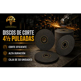 Disco de Corte 4½” Alto Rendimiento | Caja 50 Unidades PHZ