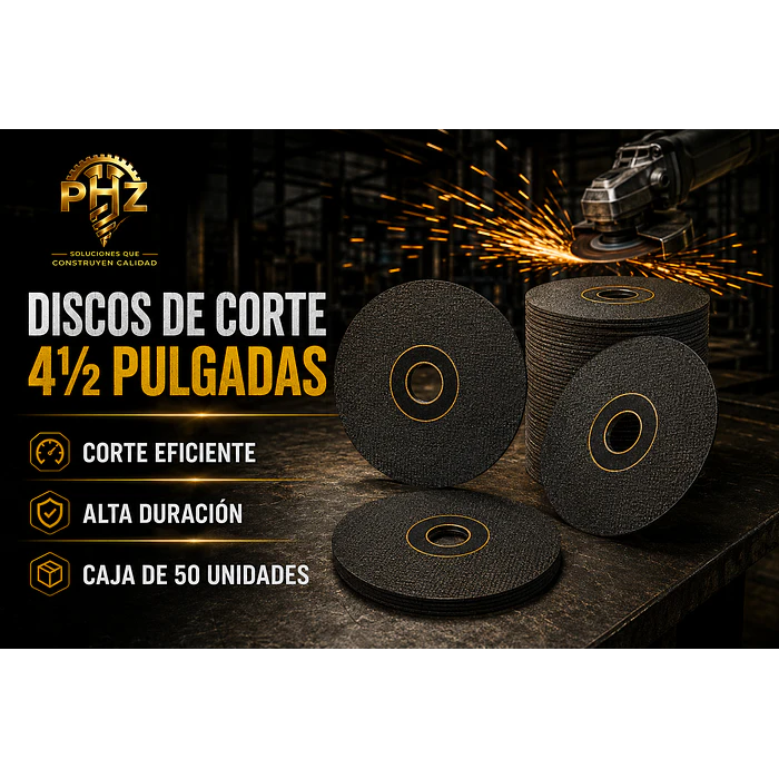 Disco de Corte 4½” – Corte Eficiente y Alta Duración