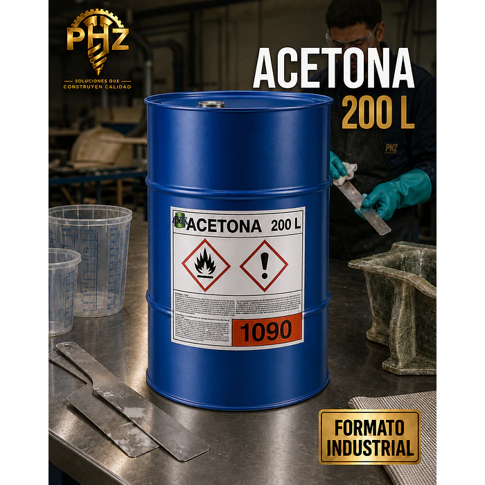 Acetona Industrial 19 y 200 Litros | Limpieza de Resinas 1