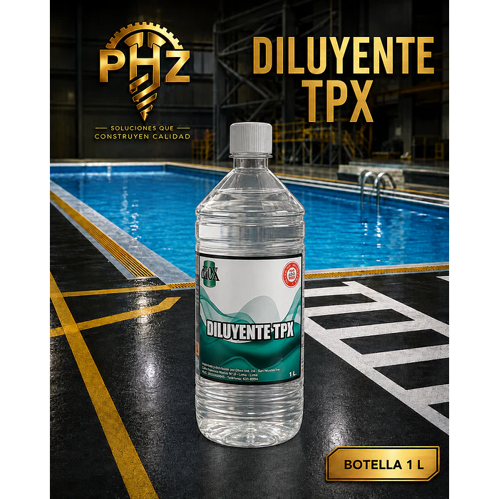 Diluyente TPX Xileno | Pinturas de Piscina, Tráfico y Caucho Clorado 3