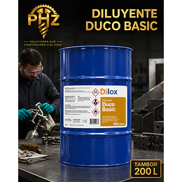 Diluyente Duco Basic Dilox Tambor 200 Litros | PHZ