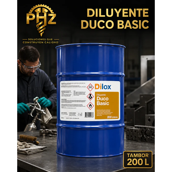 Diluyente Duco Basic Dilox Tambor 200 Litros | PHZ 1