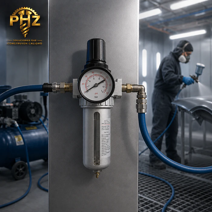 Filtro Regulador de Aire SFR-400 con Manómetro