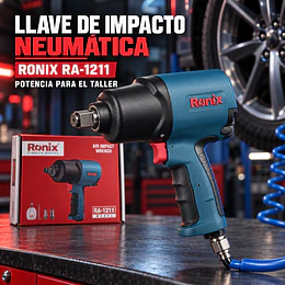 Llave de Impacto Neumática Ronix RA-1201 1/2″ – 900 Nm | Velocidad Variable