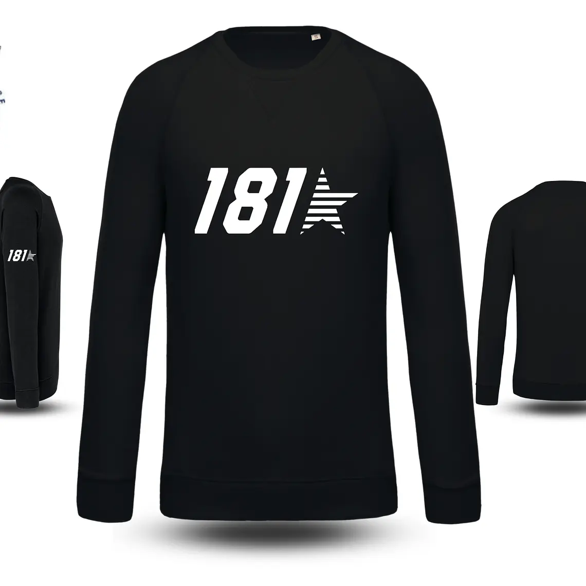Sudadera clásica orgánica sin capucha 2