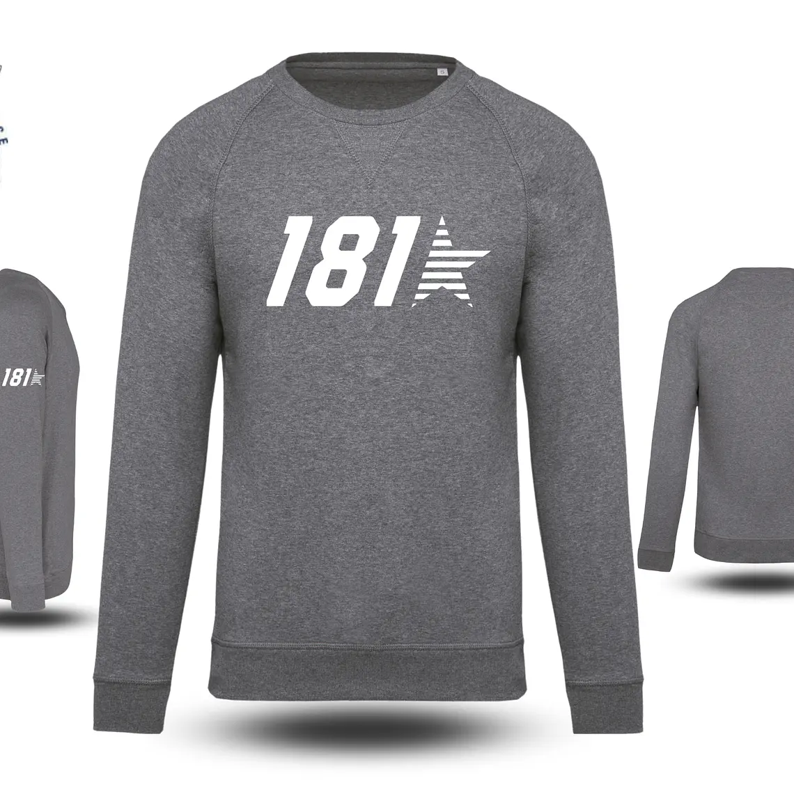 Sudadera clásica orgánica sin capucha 5