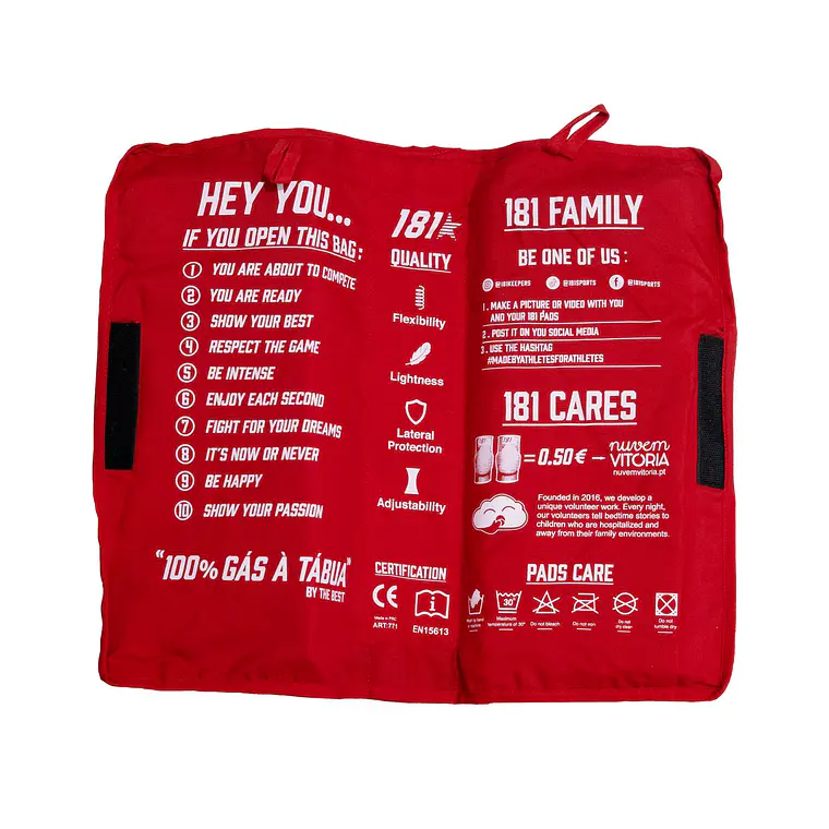 Estuche para 181 almohadillas rojas 3