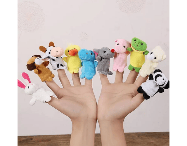 Set titeres dedos animalitos 