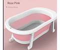 Bañera plegable rosada 