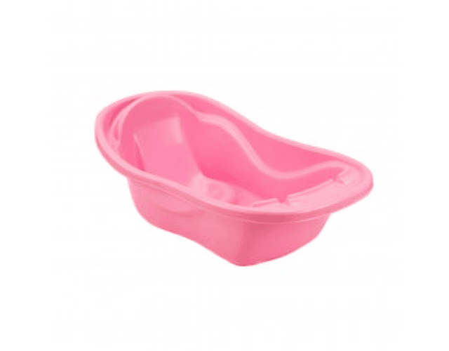 Bañera plástica rosada