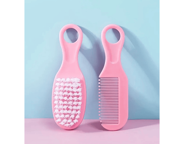 Set cepillo + peine rosado