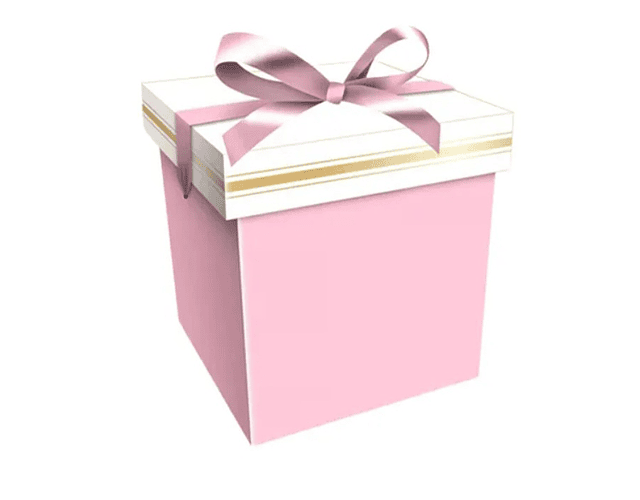 Caja regalo rosada 