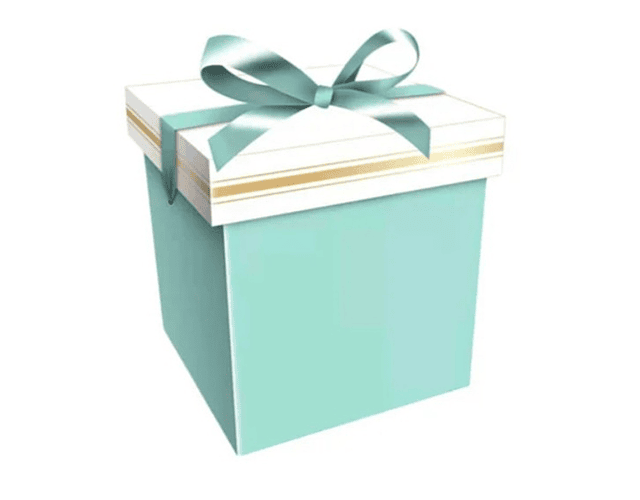 Caja regalo verde