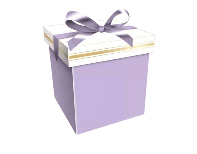 Caja regalo lila 