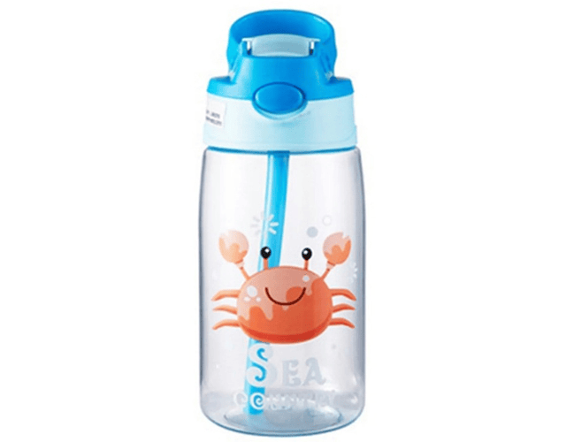 Botella agua cangrejo