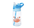 Botella agua cangrejo