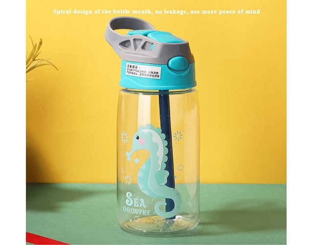 Botella agua caballito de mar