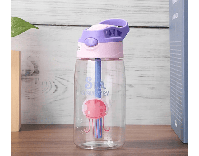 Botella de agua medusa